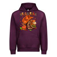 Mauve Wine hello fall pumpkins  cowgirl  and roses Urban Hoodie - AdoDesignShop