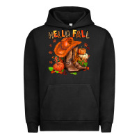 Pigment Black hello fall pumpkins  cowgirl  and roses Urban Hoodie - AdoDesignShop