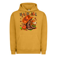 Pigment Peanut Butter hello fall pumpkins  cowgirl  and roses Urban Hoodie - AdoDesignShop