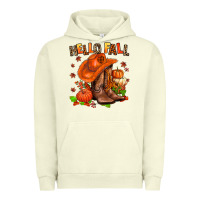 Pigment Pistachio hello fall pumpkins  cowgirl  and roses Urban Hoodie - AdoDesignShop