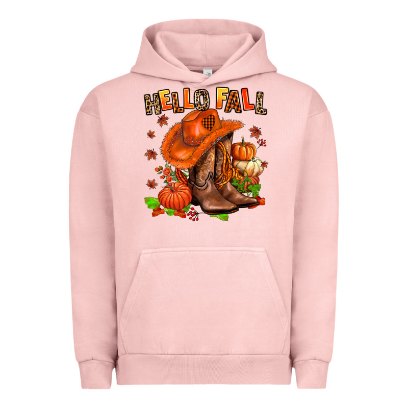 Hello Fall Pumpkins  Cowgirl  And Roses Urban Hoodie by AdoDesignShop | Teevron
