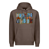 Coffee winter vibes Premium Hoodie - FaDigitalArtStudio