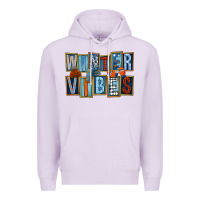 Lilac winter vibes Premium Hoodie - FaDigitalArtStudio