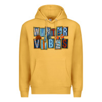 Mustard winter vibes Premium Hoodie - FaDigitalArtStudio