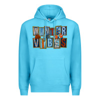 Ocean Blue winter vibes Premium Hoodie - FaDigitalArtStudio