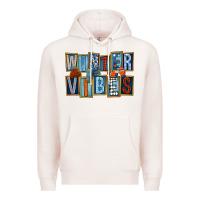 Pale Pink winter vibes Premium Hoodie - FaDigitalArtStudio