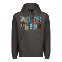 Smoke winter vibes Premium Hoodie - FaDigitalArtStudio