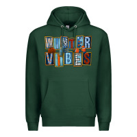 Sports Green winter vibes Premium Hoodie - FaDigitalArtStudio