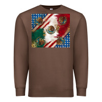 Chestnut American with mexican flag Premium Sweatshirt - RanaPortraitStore