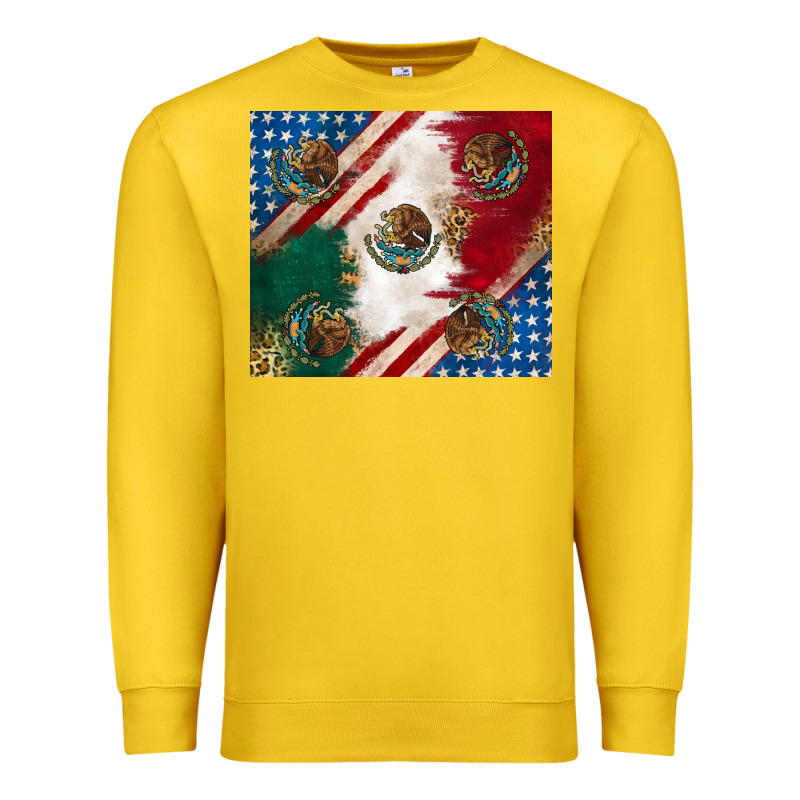 American With Mexican Flag Premium Sweatshirt by RanaPortraitStore | Teevron