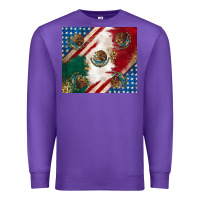 Purple American with mexican flag Premium Sweatshirt - RanaPortraitStore