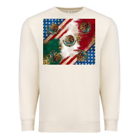 Sandshell American with mexican flag Premium Sweatshirt - RanaPortraitStore
