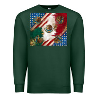 Sports Green American with mexican flag Premium Sweatshirt - RanaPortraitStore