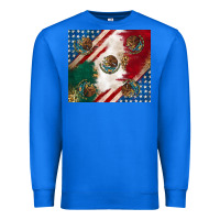 True Royal American with mexican flag Premium Sweatshirt - RanaPortraitStore