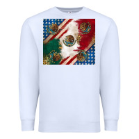 White American with mexican flag Premium Sweatshirt - RanaPortraitStore