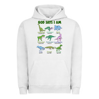 Pigment Lunar Rock god says i am dinosaurs Urban Hoodie - JahusDesignShop