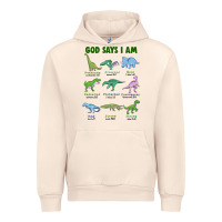 Sandshell god says i am dinosaurs Urban Hoodie - JahusDesignShop