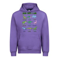 Tulip god says i am dinosaurs Urban Hoodie - JahusDesignShop