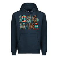 Navy dog mama Premium Hoodie - RacoonDesign