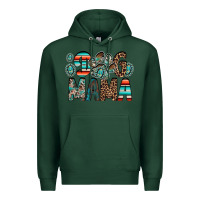 Sports Green dog mama Premium Hoodie - RacoonDesign