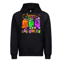 Black happy halloween jars and horror Urban Hoodie - AdoDesignShop
