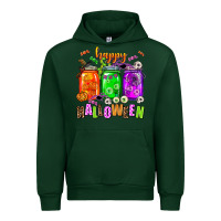 Forest Green happy halloween jars and horror Urban Hoodie - AdoDesignShop
