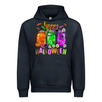 Navy happy halloween jars and horror Urban Hoodie - AdoDesignShop