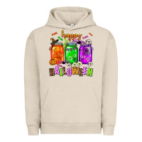 Pigment French Oak happy halloween jars and horror Urban Hoodie - AdoDesignShop