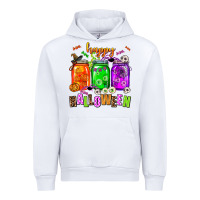 White happy halloween jars and horror Urban Hoodie - AdoDesignShop