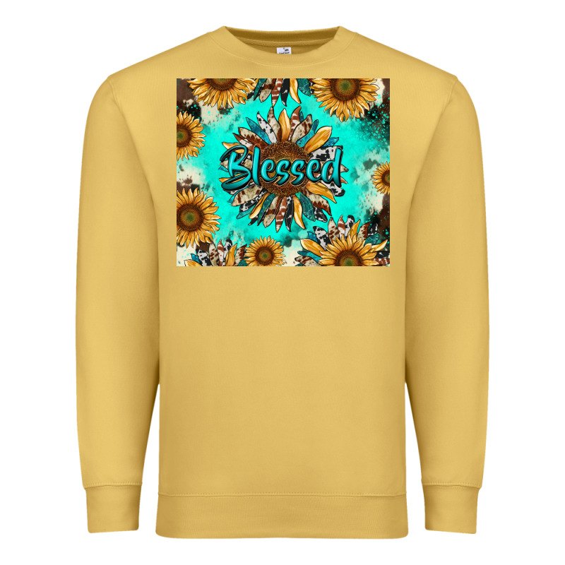 Blessed Sunflowers Premium Sweatshirt by RanaPortraitStore | Teevron