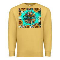 Antique Gold blessed sunflowers Premium Sweatshirt - RanaPortraitStore