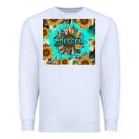 White blessed sunflowers Premium Sweatshirt - RanaPortraitStore
