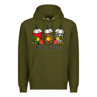 Army Green hello summer Premium Hoodie - CowhideDigitalArt