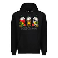 Black hello summer Premium Hoodie - CowhideDigitalArt