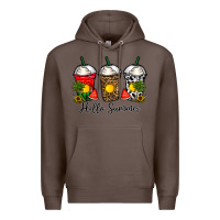 Coffee hello summer Premium Hoodie - CowhideDigitalArt