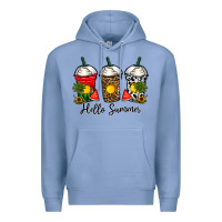 Colony Blue hello summer Premium Hoodie - CowhideDigitalArt