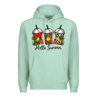 Seafoam hello summer Premium Hoodie - CowhideDigitalArt