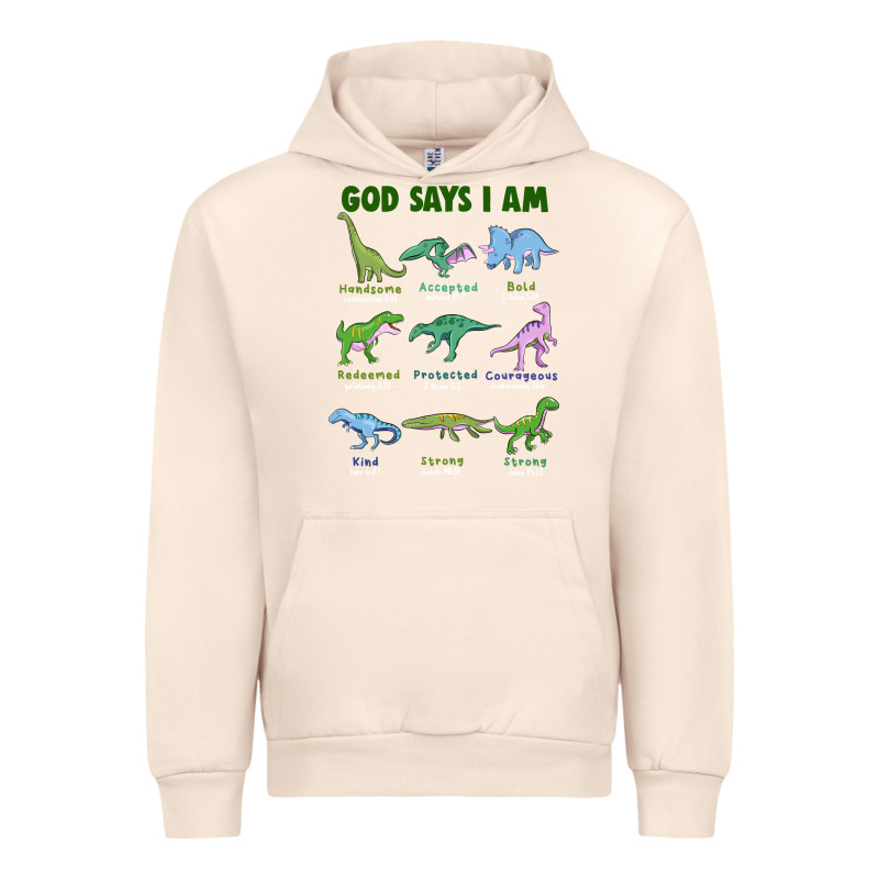 God Says I Am Dinosaurs Urban Hoodie by JahusDesignShop | Teevron