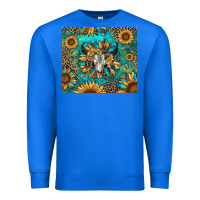 True Royal bull skull sunflowers Premium Sweatshirt - RanaPortraitStore