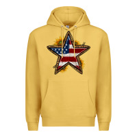 Antique Gold western 4th of july star Premium Hoodie - HRA Design Shop