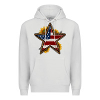 Dove Grey western 4th of july star Premium Hoodie - HRA Design Shop