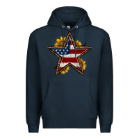 Navy western 4th of july star Premium Hoodie - HRA Design Shop