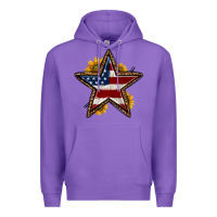 Purple western 4th of july star Premium Hoodie - HRA Design Shop
