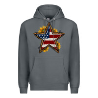 Rock western 4th of july star Premium Hoodie - HRA Design Shop