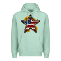 Seafoam western 4th of july star Premium Hoodie - HRA Design Shop