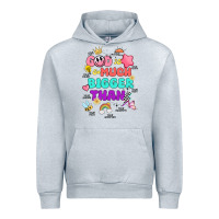 Heather Grey god is bigger design Urban Hoodie - JahusDesignShop