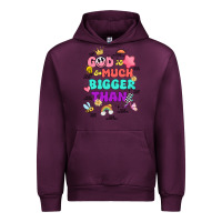 Mauve Wine god is bigger design Urban Hoodie - JahusDesignShop