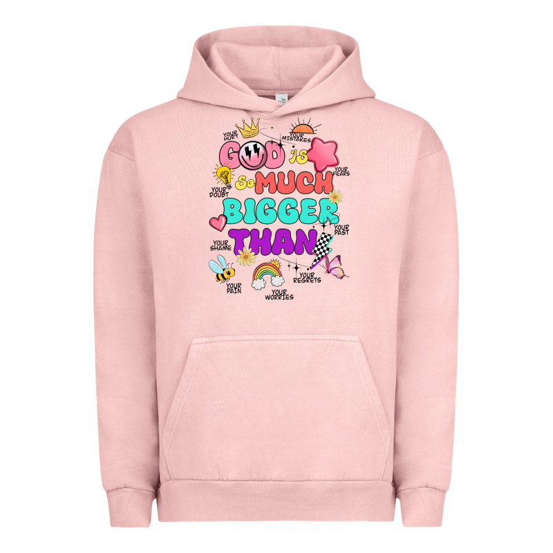 God Is Bigger Design Urban Hoodie by JahusDesignShop | Teevron