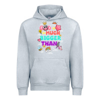 Heather Grey god is bigger design Urban Hoodie - JahusDesignShop