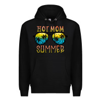 Black hot mom summer Premium Hoodie - CowhideDigitalArt